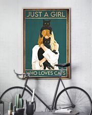 just a girl who loves cats 11x17 Poster lifestyle-poster-7