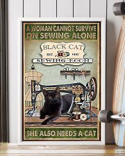 Black Cat sewing 11x17 Poster lifestyle-poster-4