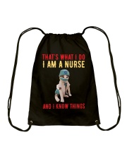 That's what i do i am a nurse Drawstring Bag tile