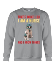 That's what i do i am a nurse Crewneck Sweatshirt tile