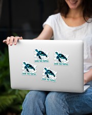 Save the Turtle Sticker - 4 pack (Vertical) aos-sticker-4-pack-vertical-lifestyle-front-14