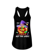 Autism pumpkin Ladies Flowy Tank tile