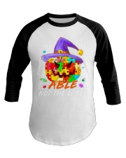 Autism pumpkin Baseball Tee tile