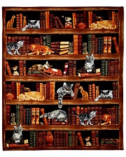 Cats Books Blanket Fleece Blanket tile