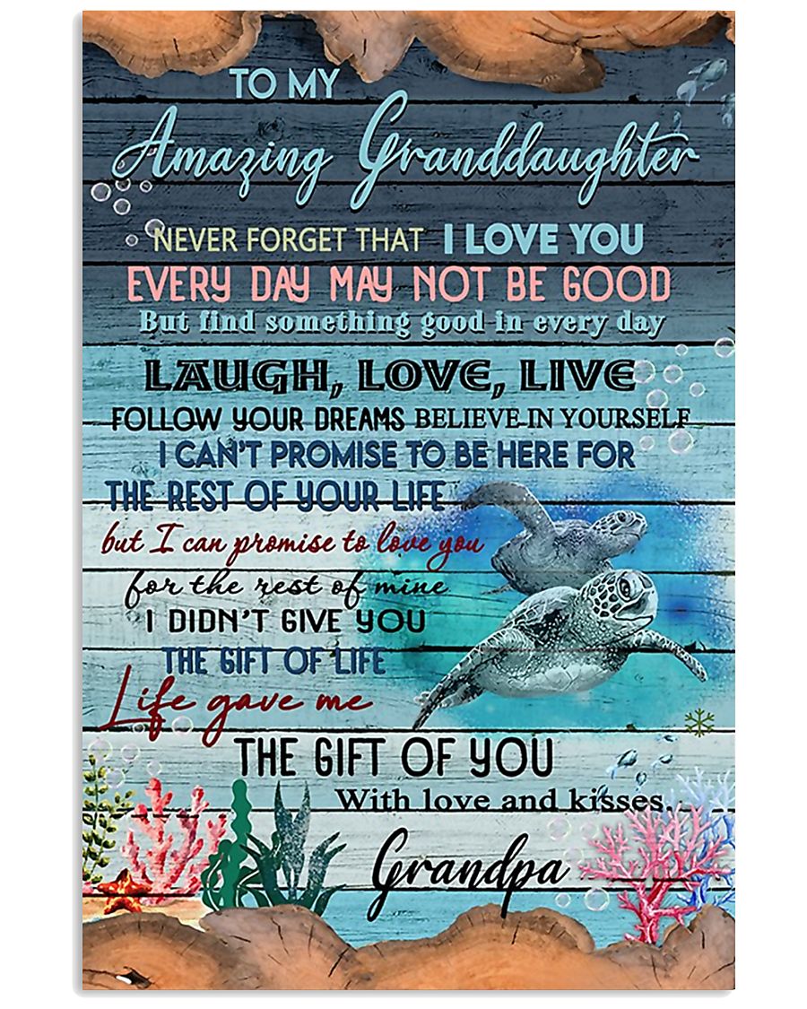 To my Granddaughter 11x17 Poster
