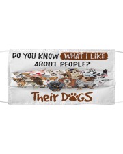 Their dogs-Orders SHIP WITHIN 3 TO 5 DAY Cloth face mask front
