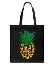 black cat pineapple Tote Bag tile