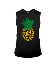 black cat pineapple Sleeveless Tee tile