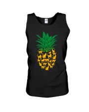 black cat pineapple Unisex Tank tile
