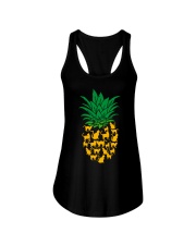 black cat pineapple Ladies Flowy Tank tile