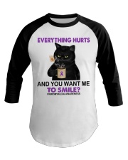 Everything hurts Baseball Tee tile