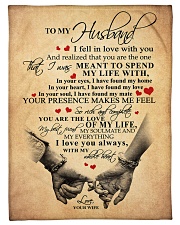 To My Husband Fleece Blanket tile