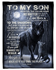 To My Son -Mom Small Fleece Blanket - 30" x 40" front