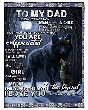 To My Dad Small Fleece Blanket - 30" x 40" front