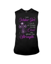 October Girl Christ Strength Sleeveless Tee tile