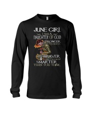 June Girl Daughter Of God Stronger Long Sleeve Tee tile