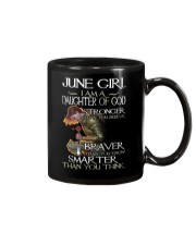 June Girl Daughter Of God Stronger Mug tile