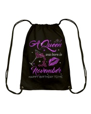 November A Queen Drawstring Bag tile