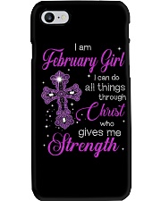 February Girl Christ Strength Phone Case tile
