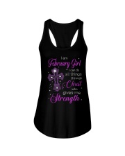 February Girl Christ Strength Ladies Flowy Tank tile