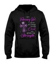 February Girl Christ Strength Hooded Sweatshirt tile