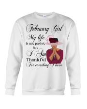 February Girl My Life Crewneck Sweatshirt tile