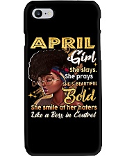 April Girl Bold Phone Case tile