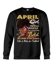April Girl Bold Crewneck Sweatshirt tile