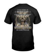 February Warrior Of God Classic T-Shirt back