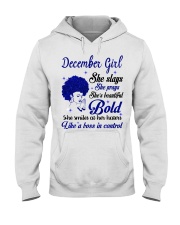 December Girl Bold Hooded Sweatshirt tile