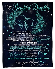 To My Daughter Small Fleece Blanket - 30" x 40" front