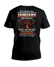 January Been Weak V-Neck T-Shirt tile