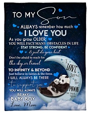To My Son Fleece Blanket tile