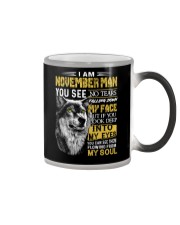 November Falling Down Color Changing Mug tile