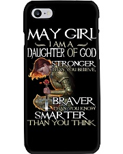 May Girl Daughter Of God Stronger Phone Case tile