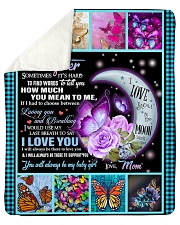 To My Daughter Sherpa Fleece Blanket tile