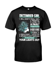 December Girl A Fault Classic T-Shirt front