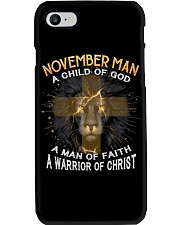 November A Man Of Faith Phone Case tile