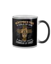 November A Man Of Faith Color Changing Mug tile