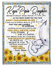 To My Daughter Small Fleece Blanket - 30" x 40" front