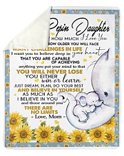 To My Daughter Sherpa Fleece Blanket tile