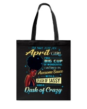 April Girl Big Cup Tote Bag tile