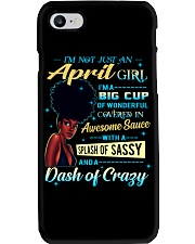 April Girl Big Cup Phone Case tile