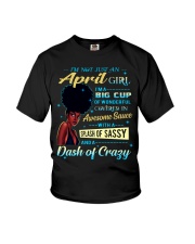 April Girl Big Cup Youth T-Shirt tile
