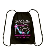 July Happy Birthday Drawstring Bag tile