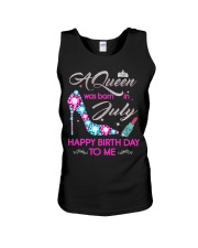 July Happy Birthday Unisex Tank tile