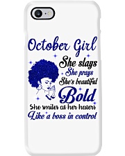 October Girl Bold Phone Case tile
