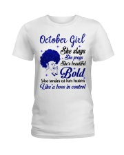 October Girl Bold Ladies T-Shirt tile