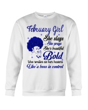 February Girl Bold Crewneck Sweatshirt tile