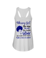 February Girl Bold Ladies Flowy Tank tile
